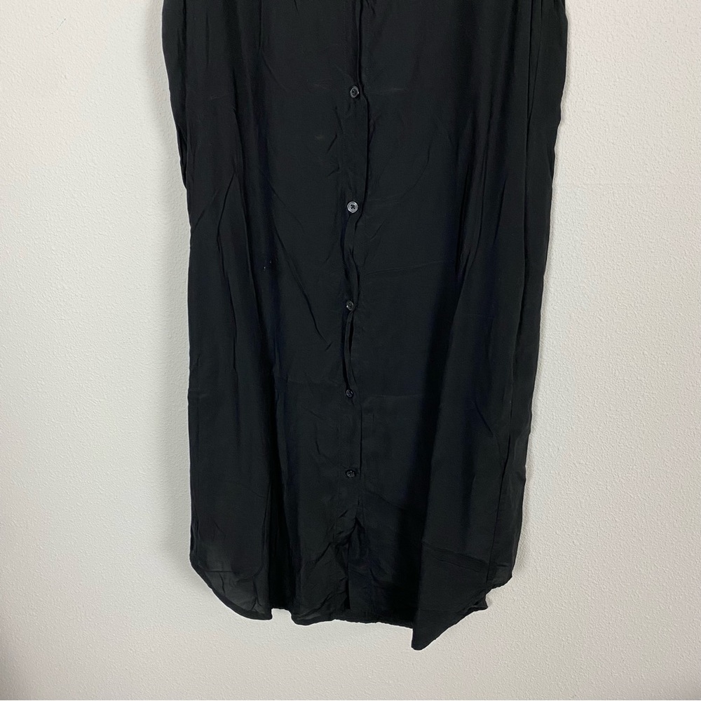 HOPE By Ringstrand Söderberg Judge Dress Black Linen Button Down Dress - Picture 4 of 9